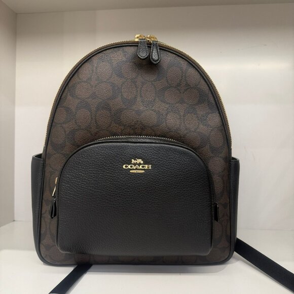 coach Court Backpack In Signature Canvas 5671 - Picture 1 of 7